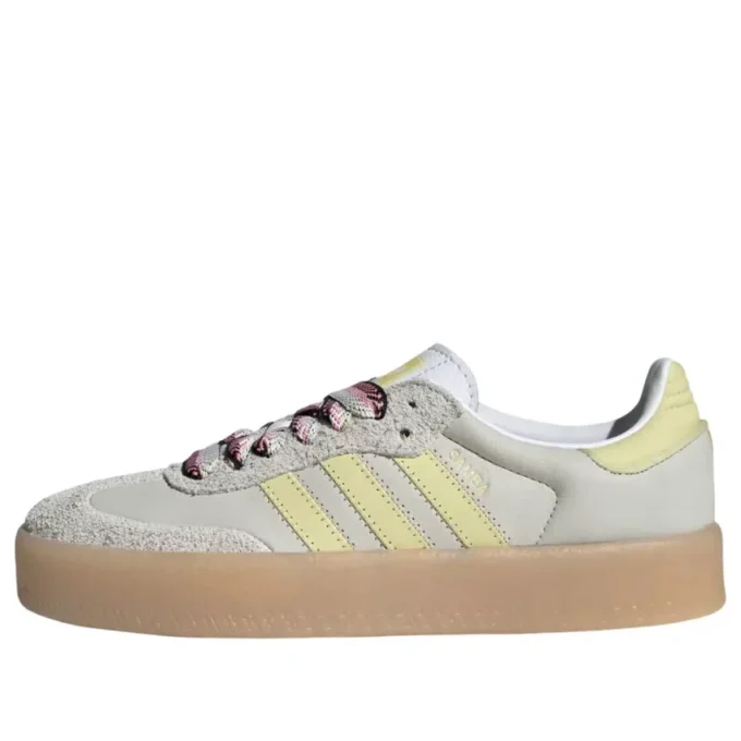 Adidas Samba “Branco Cinza Amarelo Pó”