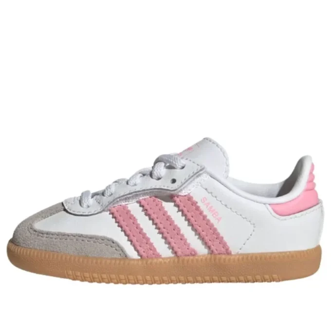 Adidas Samba “Branco Nuvem / Rosa Claro / Goma”