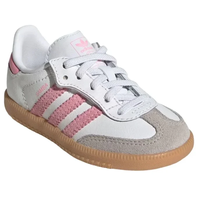 Adidas Samba “Branco Nuvem / Rosa Claro / Goma”