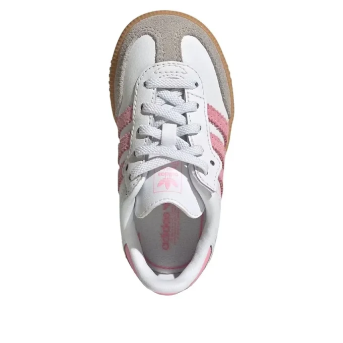 Adidas Samba “Branco Nuvem / Rosa Claro / Goma”