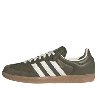 Adidas Samba “Cáqui Médio Escuro/Branco Sujo”