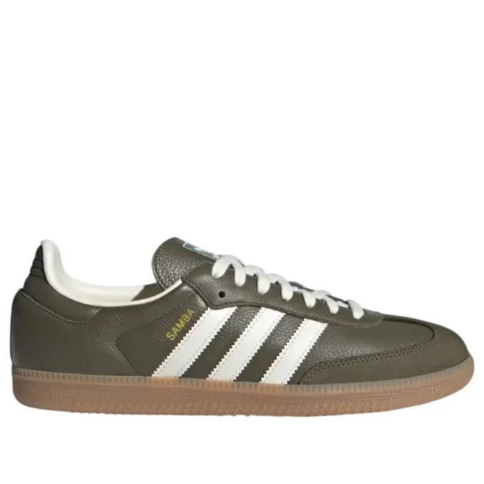 Adidas Samba “Cáqui Médio Escuro/Branco Sujo”