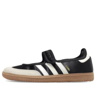 Adidas Samba Jane “Preto Branco Dourado Metálico”