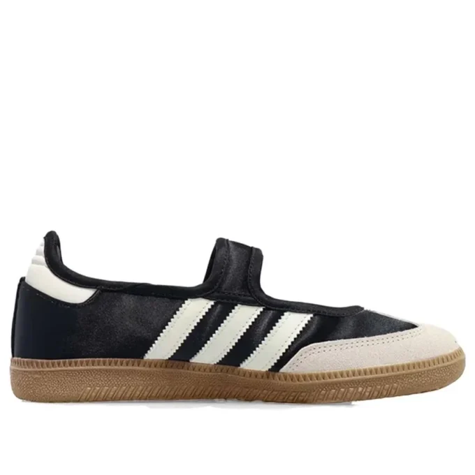Adidas Samba Jane “Preto Branco Dourado Metálico”