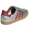 Adidas Samba Lt “Prata Metálico/Vermelho/Goma”