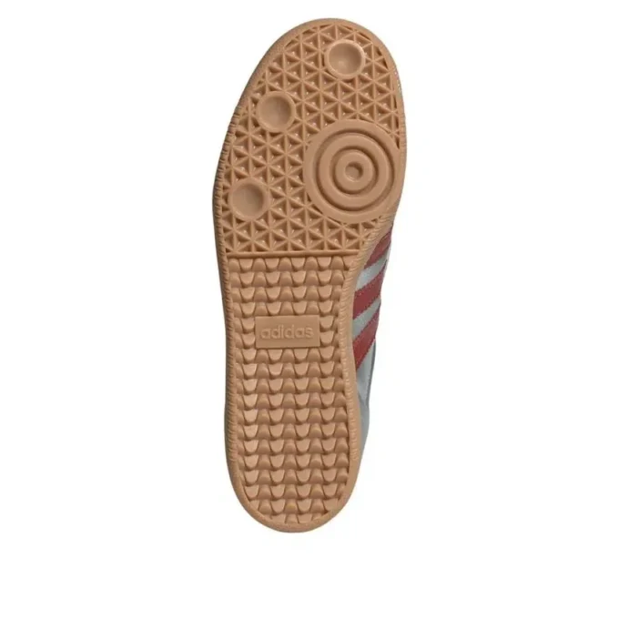 Adidas Samba Lt “Prata Metálico/Vermelho/Goma”