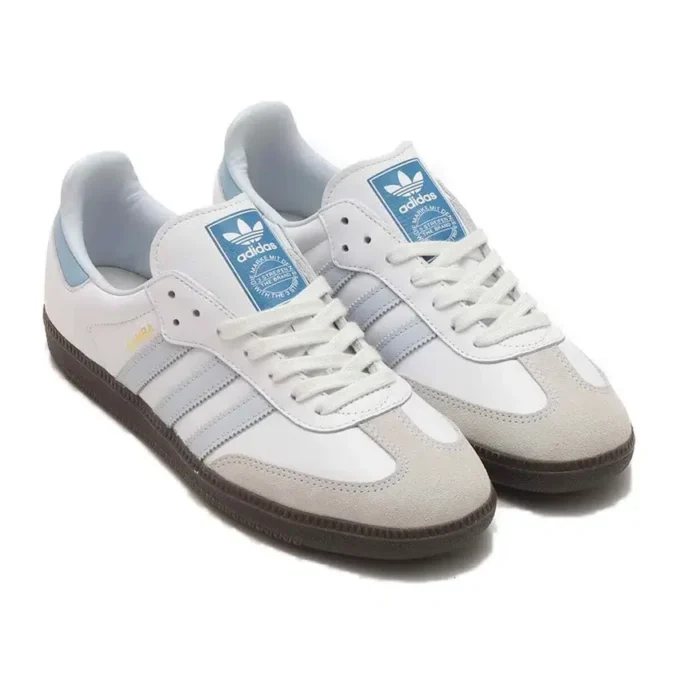 Adidas Samba OG “Branco Halo Azul Goma”