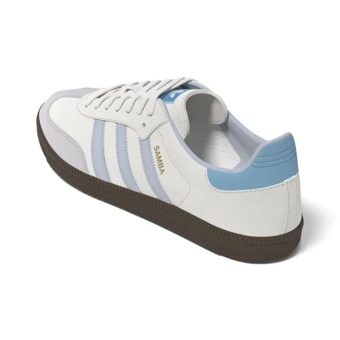 Adidas Samba OG “Branco Halo Azul Goma”