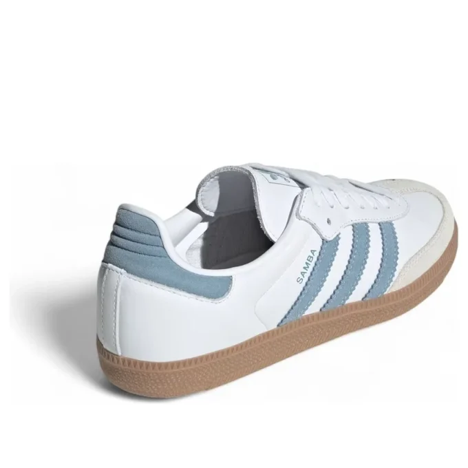 Adidas Samba OG “Branco Nuvem/Azul Cinza”