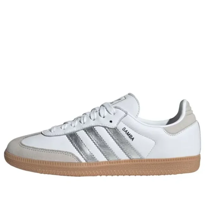Adidas Samba OG “Branco Prateado Cinza Metálico”
