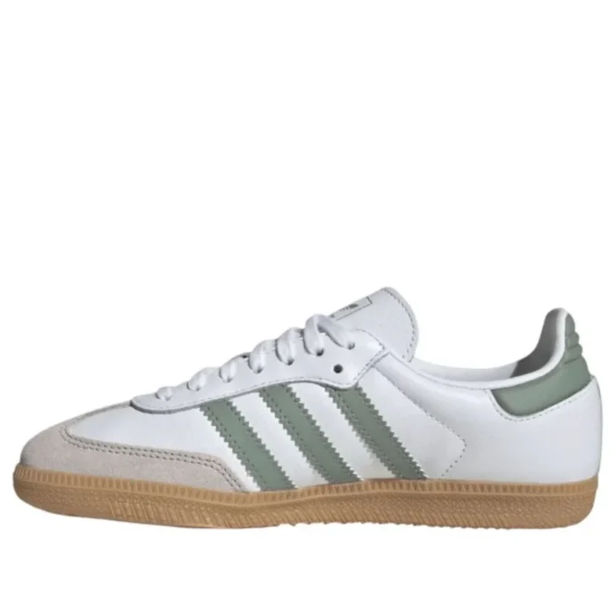 Adidas Samba OG “Cloud White Silver Green”