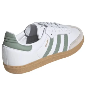 Adidas Samba OG “Cloud White Silver Green”