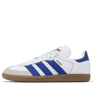 Adidas Samba OG “Logótipo Oversized Branco Azul Semi-Lúcido”