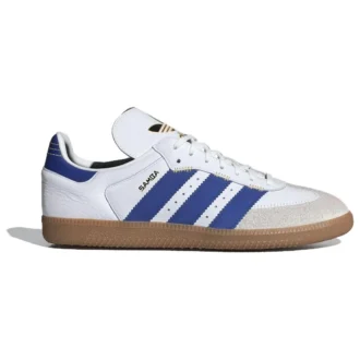 Adidas Samba OG “Logótipo Oversized Branco Azul Semi-Lúcido”