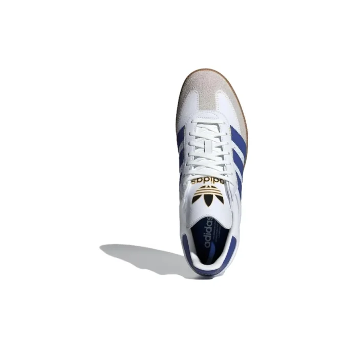 Adidas Samba OG “Logótipo Oversized Branco Azul Semi-Lúcido”
