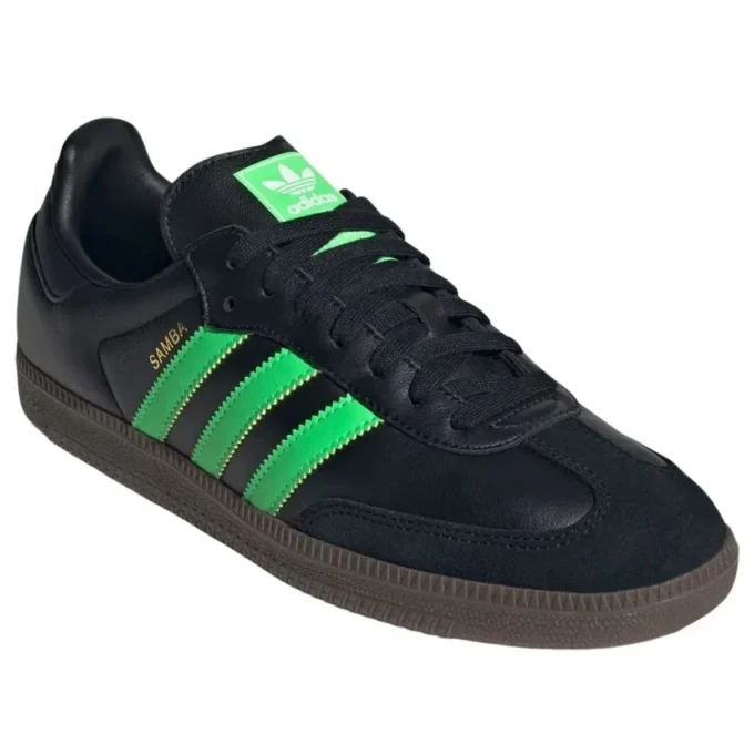 Adidas Samba “Preto Intenso Verde Grito Borracha”