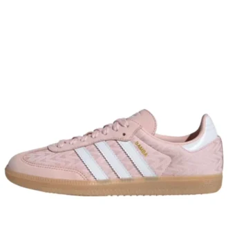 Adidas Samba “Rosa Areia Branco Nuvem Dourado Metálico”