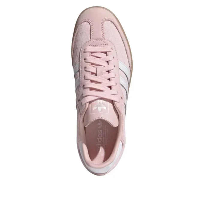 Adidas Samba “Rosa Areia Branco Nuvem Dourado Metálico”