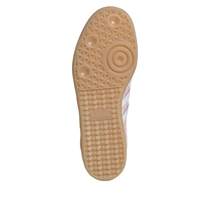 Adidas Samba “Rosa Areia Branco Nuvem Dourado Metálico”