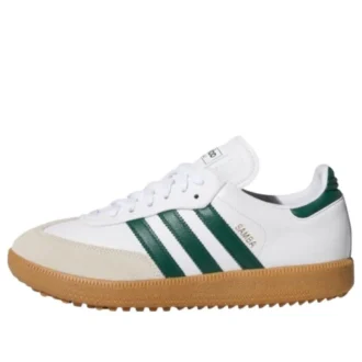 Adidas Samba Spikeless Golf “Branco Nuvem / Verde Universitário / Goma”