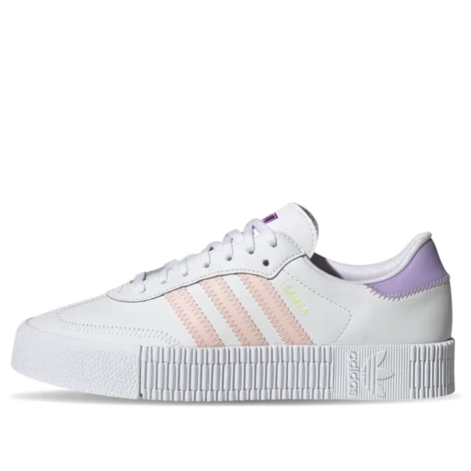 Adidas Sambarose “Branco Rosa Roxo”