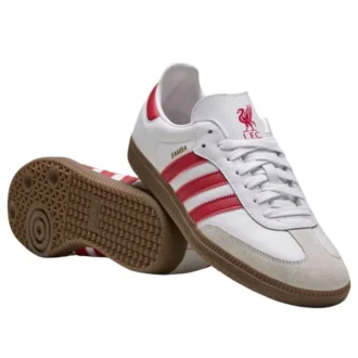 Adidas X Liverpool Fc Samba “Branco / Vermelho Morango / Goma”